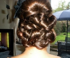 Bridal Hair Low Loop Bun