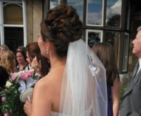 Bridal Hair Curls All Up