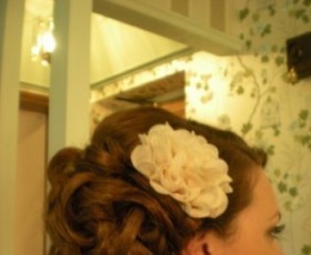 Bridesmaid Hair Side Bun