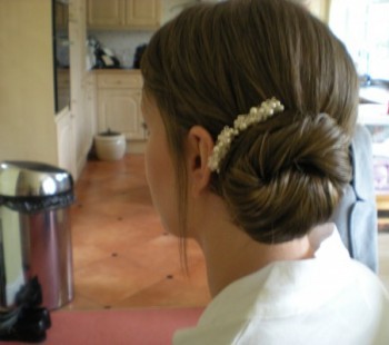 bridal Hair Low Side Bun